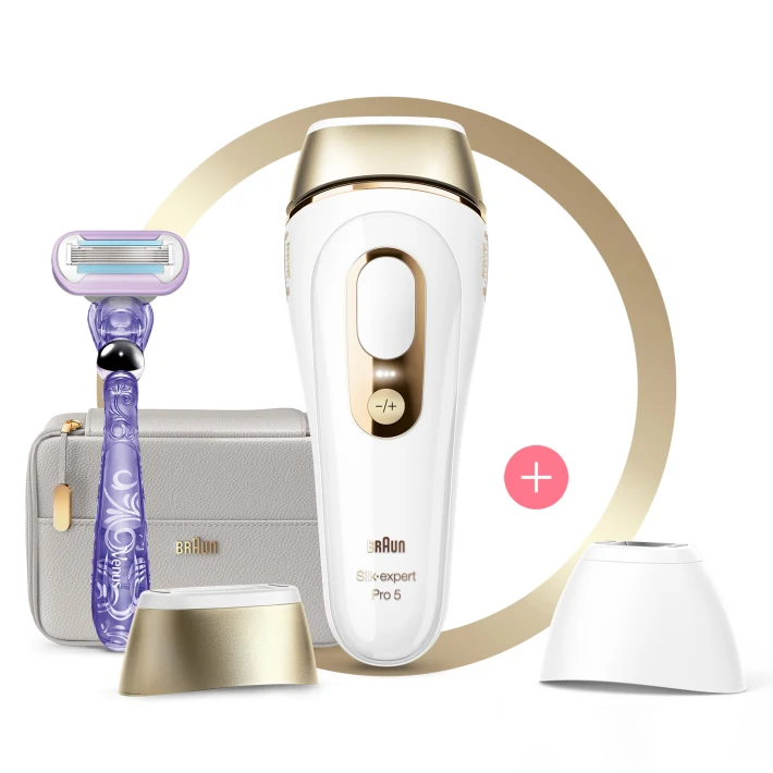 Braun IPL Long-lasting Laser Hair Removal Device for Women & Men, Silk  Expert Pro5 PL5157, Safe & Virtually Painless Alternative to Salon Laser  Hair Removal, Full Body, With Venus Razor & Luxury