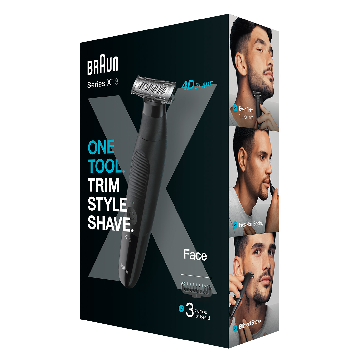 Braun Series X Replacement Blade - Compatible with Braun Series  X Models, Beard Trimmer and Electric Shaver, 1 Count, One Blade to Trim,  Style and Shave Any Style, XT10 : Beauty