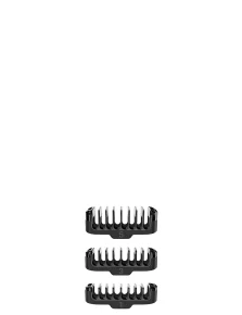 3x Face combs 1, 3, 5 mm