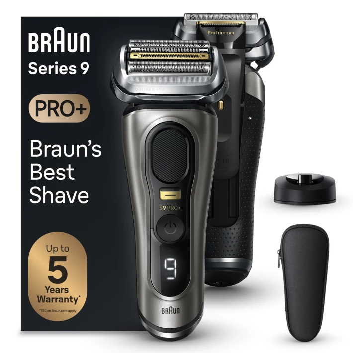 Series 9 Pro+ 9515s Wet & Dry shaver with charging stand and travel case,  noble metal.