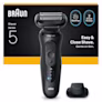 Image of Series 5 N1200s shaver set with a Precision trimmer attachment.