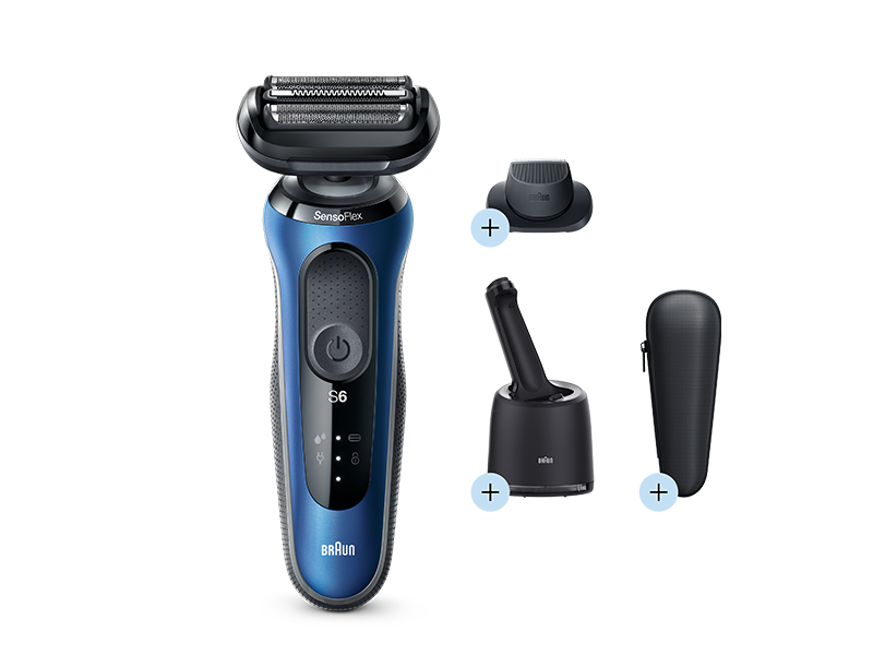 Series 6 61-B7200cc 1 Wet shaver Dry with SmartCare & center attachment, and