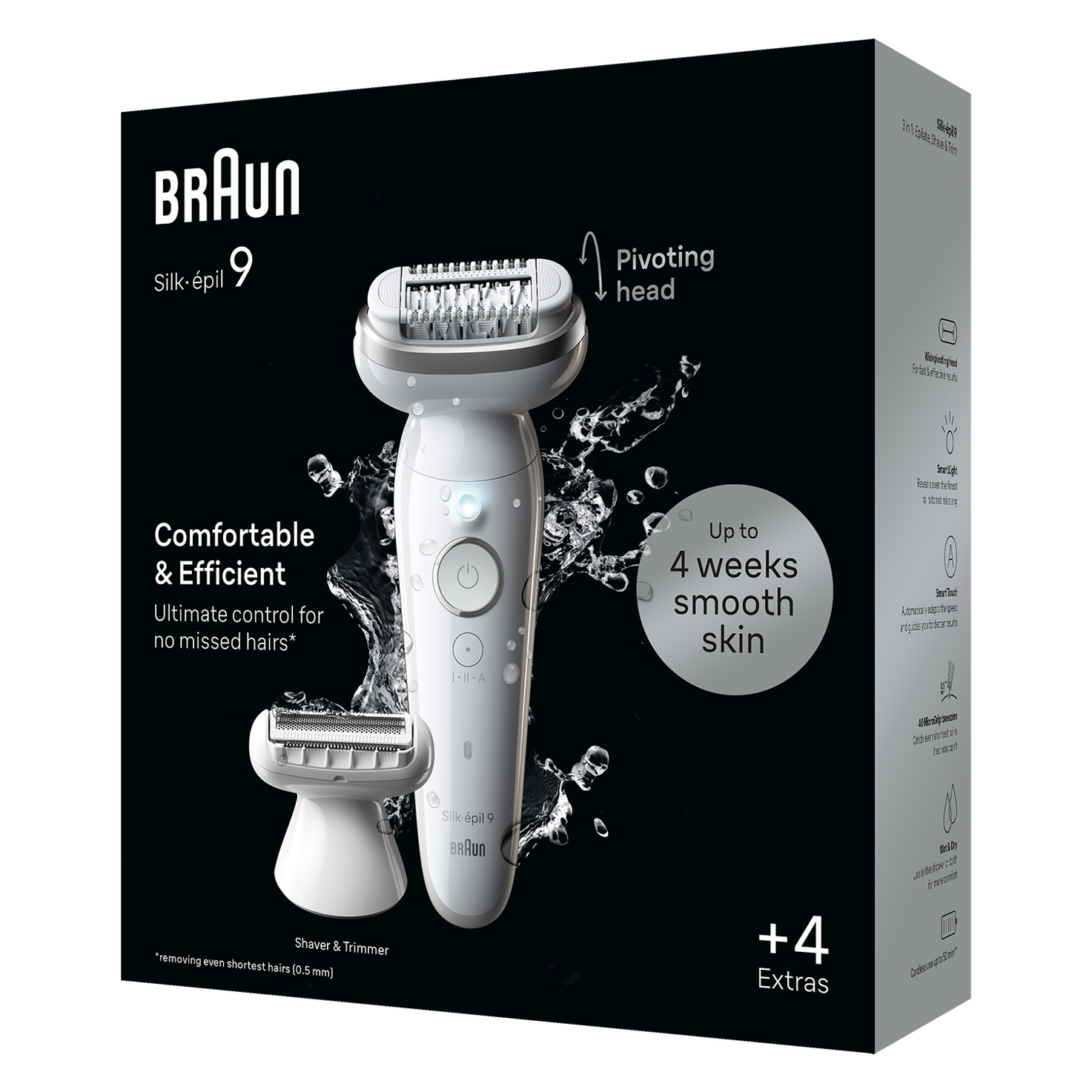 BRAUN Silk-épil 9 SES9970-V Amazon.com : Braun Epilator Silk-épil 9 9-870, Facial Hair