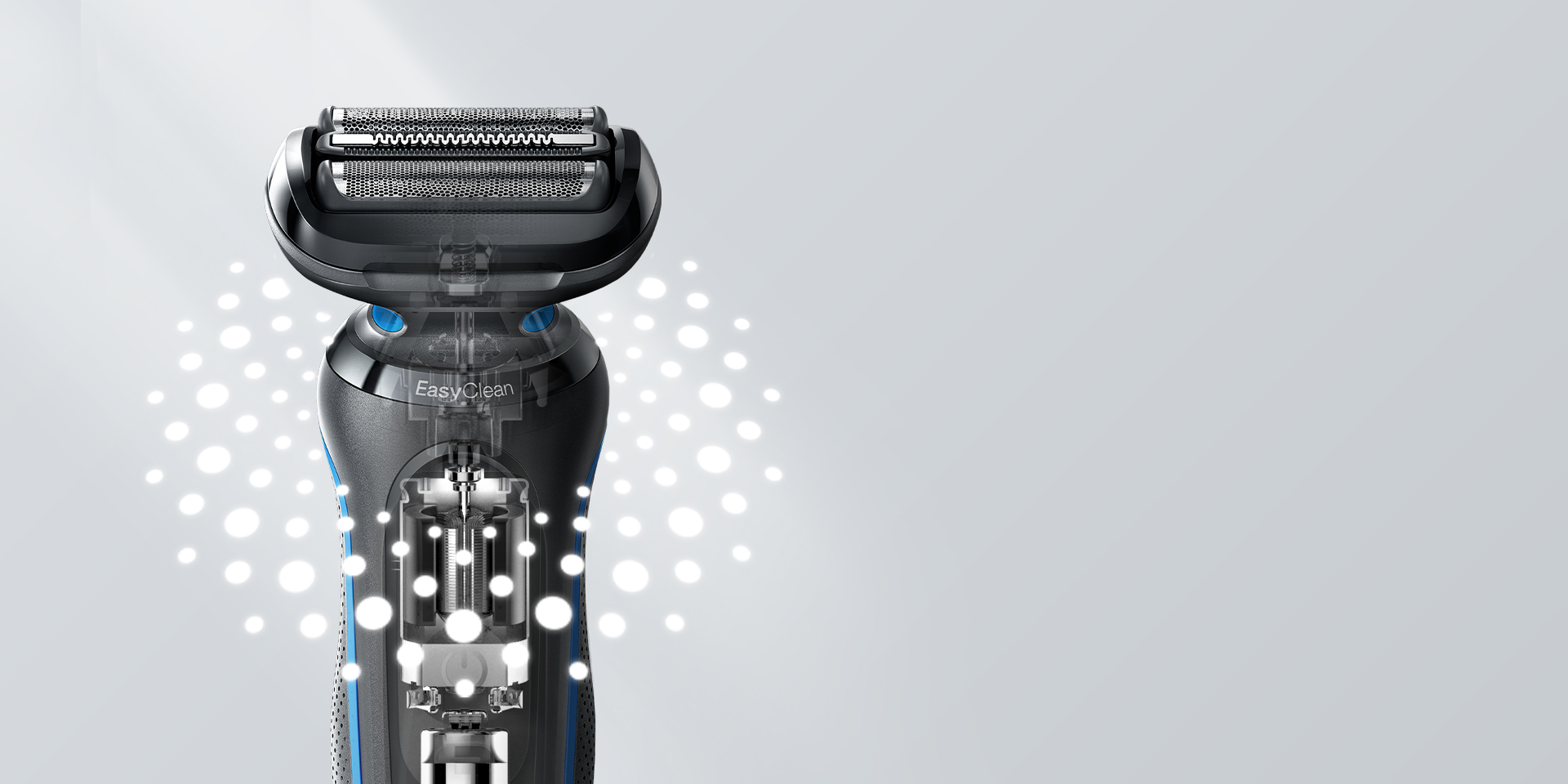 Series 5 51-B1200s Wet & Dry shaver with 1 attachment, blue.