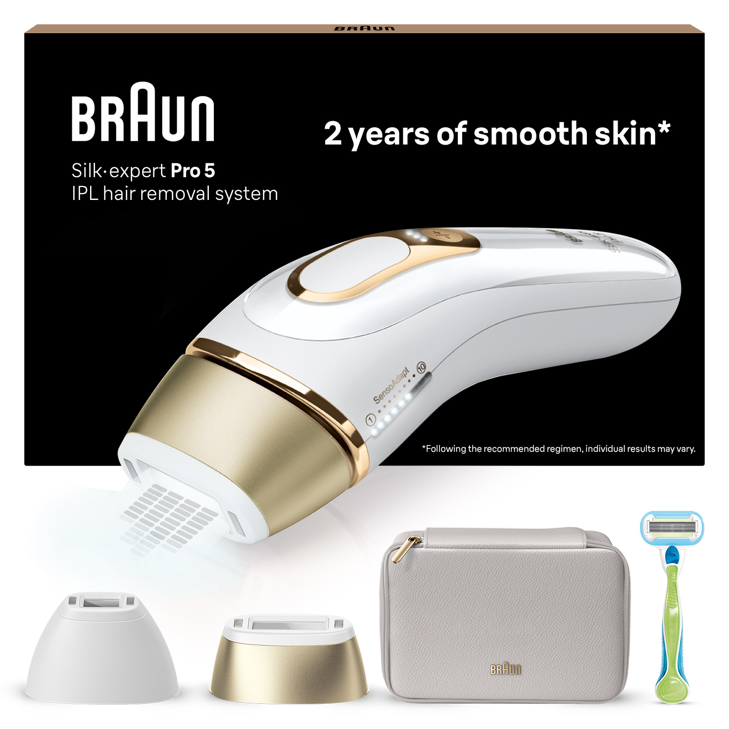 BRAUN Silk·expert Pro5 Free Shipping! Braun Silk Expert Pro5 IPL Hair Removal Device for