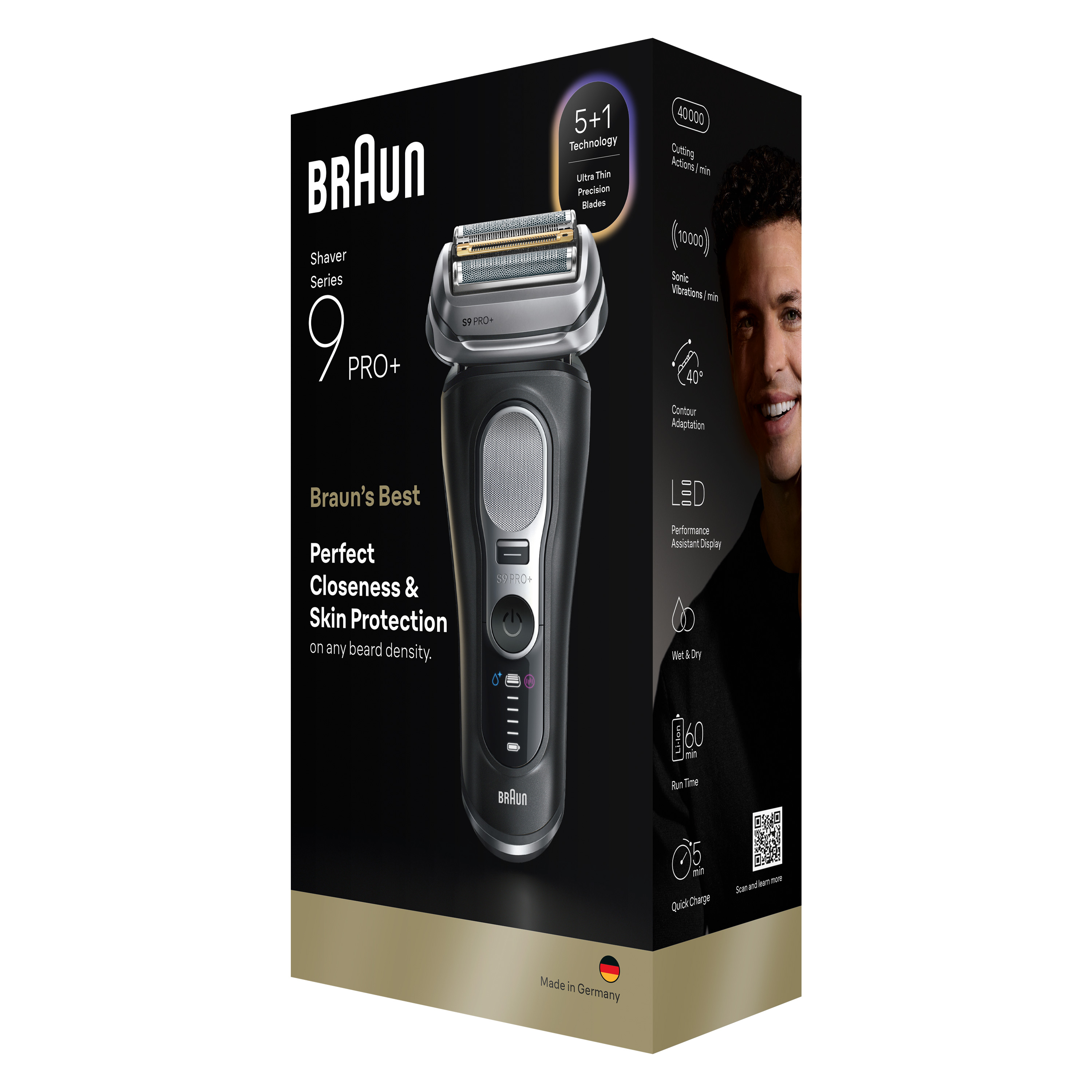 Braun Series 9 Pro+ Electric Shaver with ProTrimmer | Braun