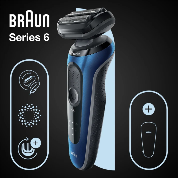 Braun Series 6 (S6) Sensoflex Modell 60-B1000s Type 5762 Rasierer kom