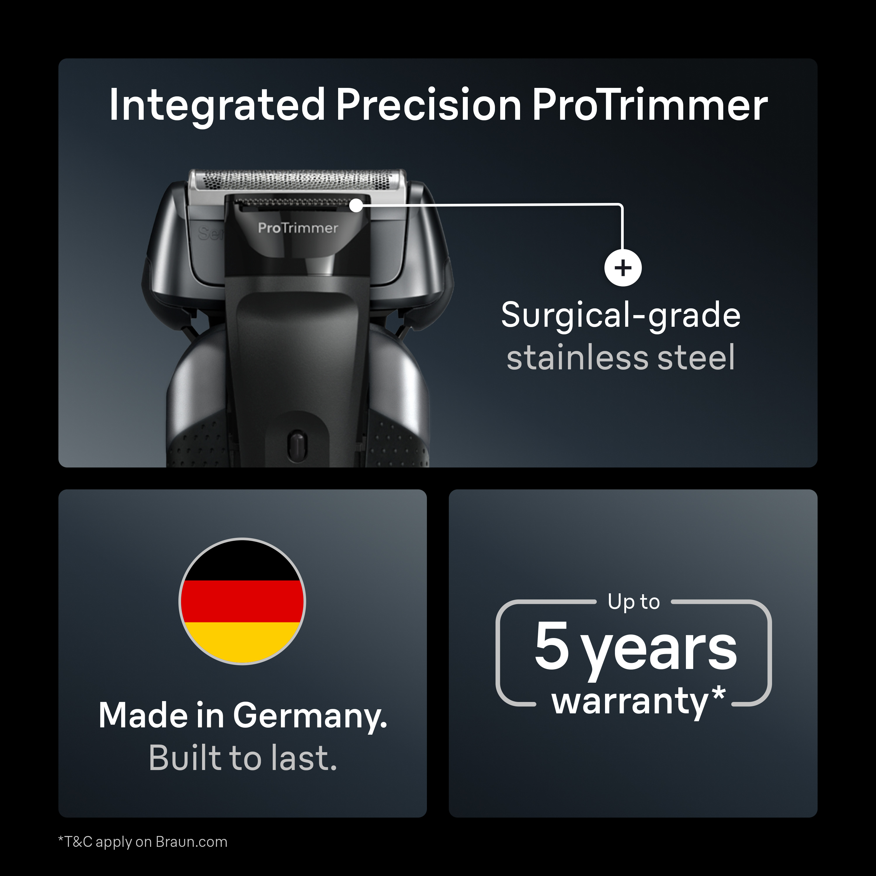 Braun Electric Shaver Series 8 8617s | Braun Nordics