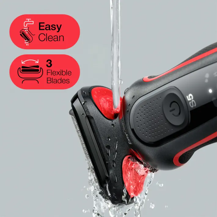 Rakapparat Braun Shaver 51-R1000s Red