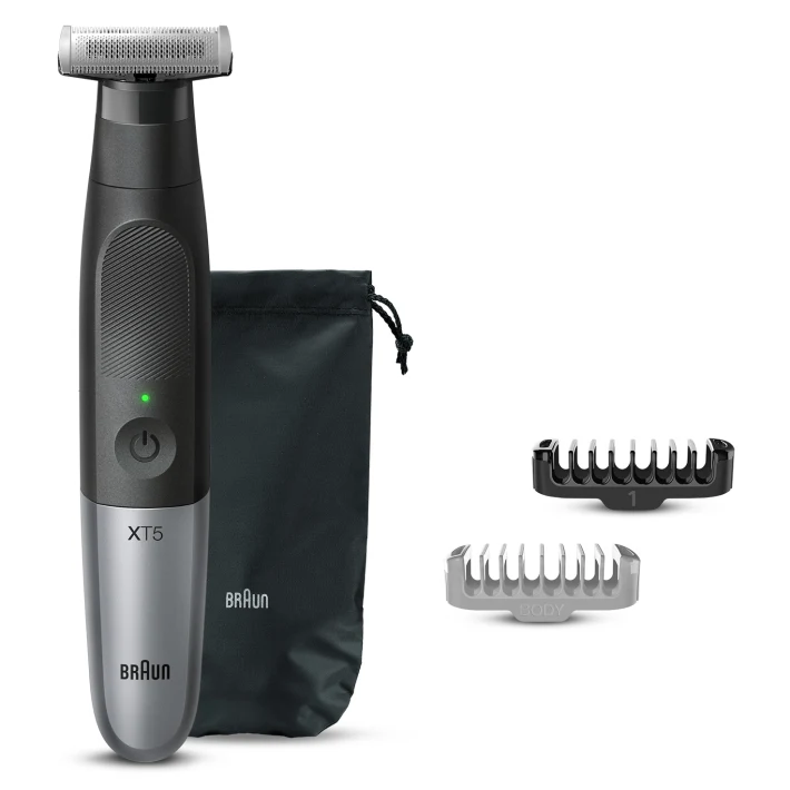 Braun XT5100 Serie X Rasoio Barba 4D Blade FaceeBody Nero e