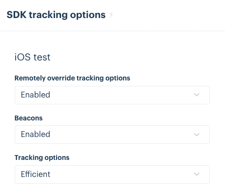 Remote tracking options