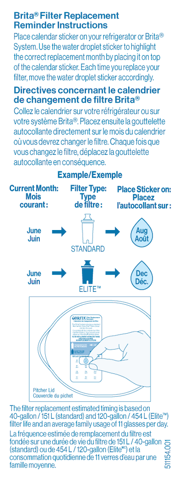 Brita Activate Fill & Go Active Blue Filtre Bouteille + Filtre