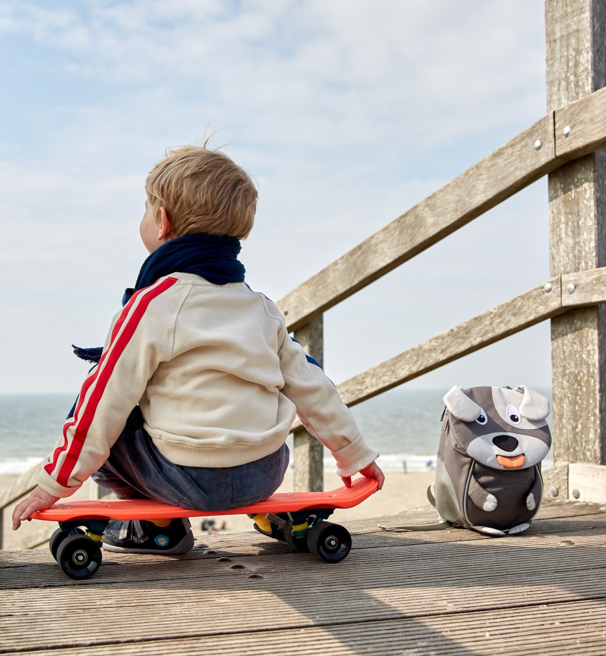 Affenzahn-Kinderrucksack-Hund-Pennyboard