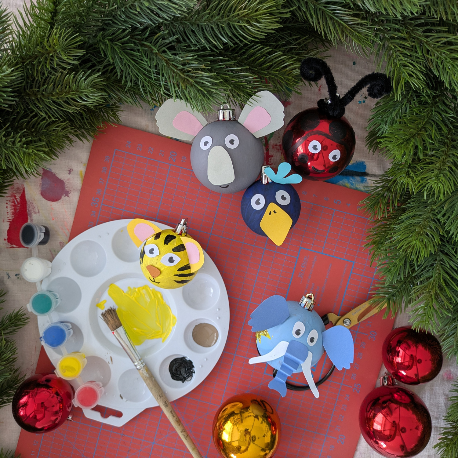 Media // Image // Blog Post // Affenzahn Christbaumkugeln DIY// Teaser