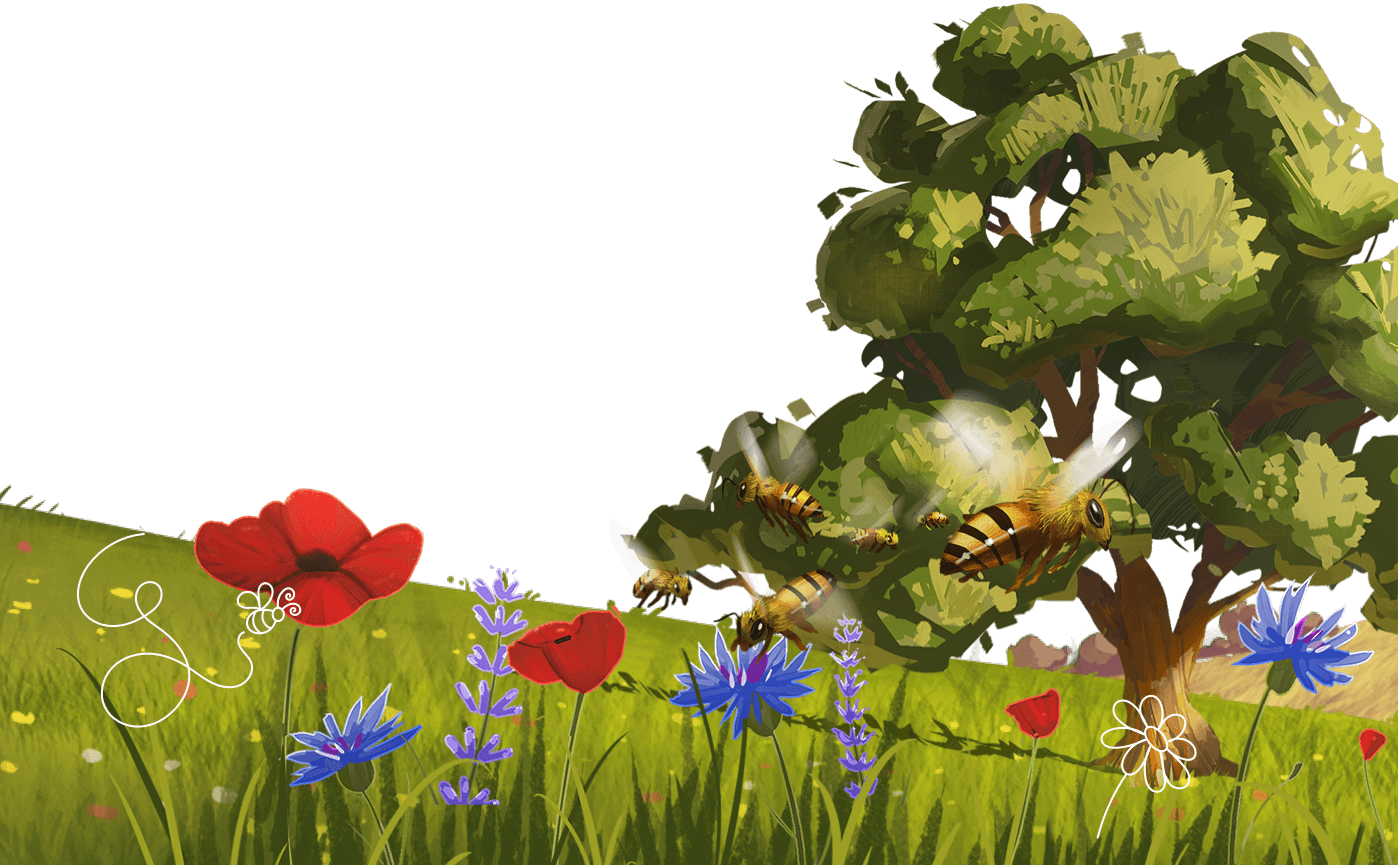 ergobag-zubehoerwelt-pferde-teaser-tile-bg-baum-bienen-mohn-xl