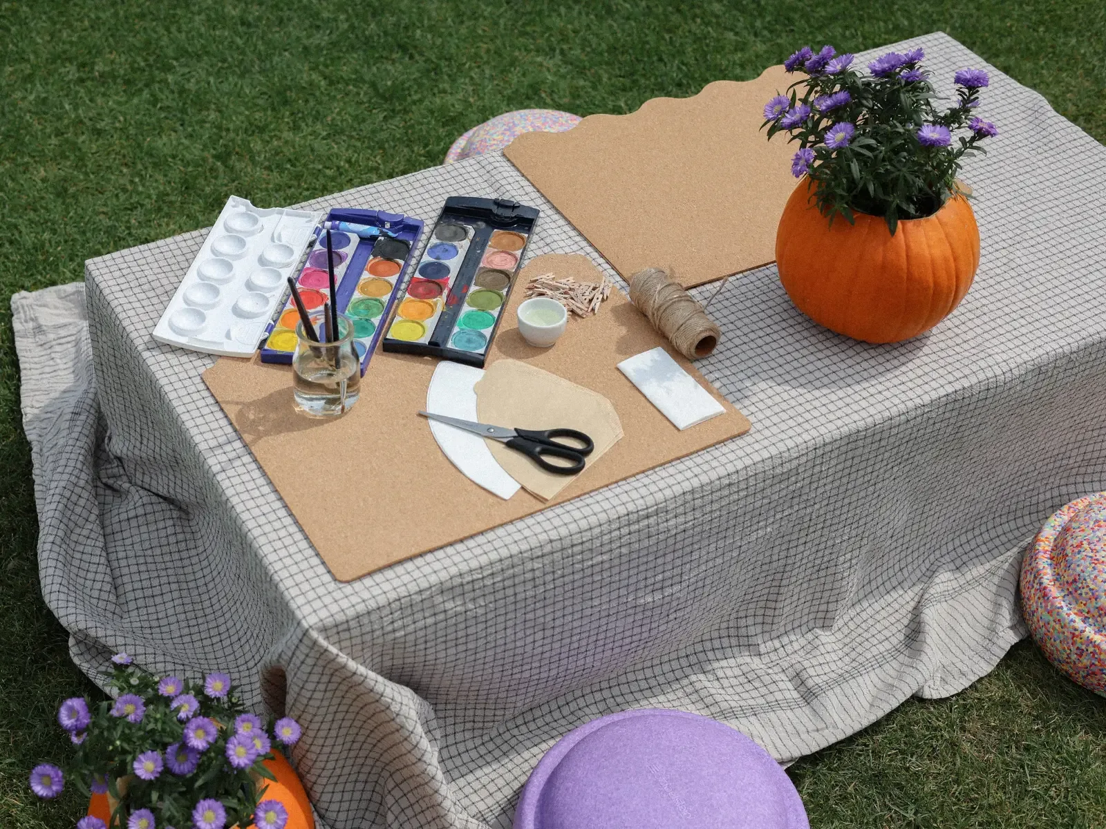 Herbstliche Fenster-Tiergirlande