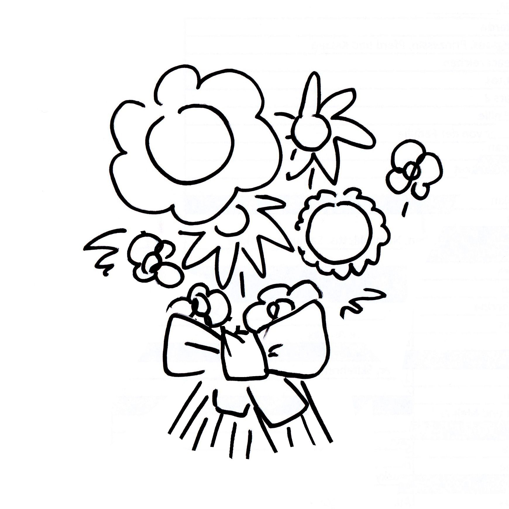 skizze-blume