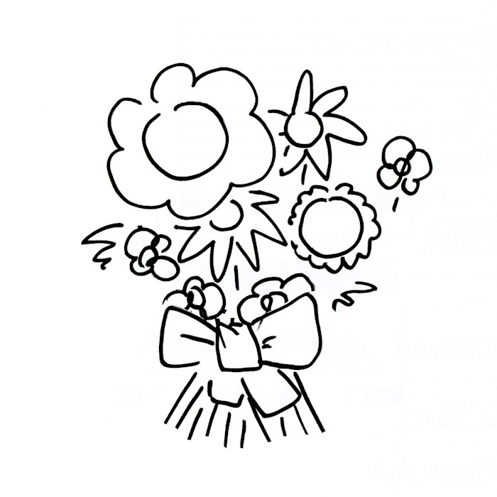 skizze-blume