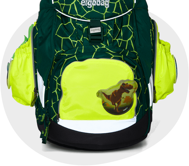 ergobag ZIP-Sets-Seitentaschen Features Neonfarben