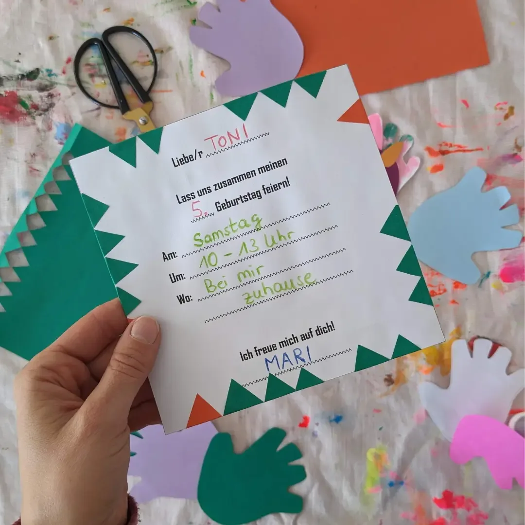 afz blog dino einladungskarten step4