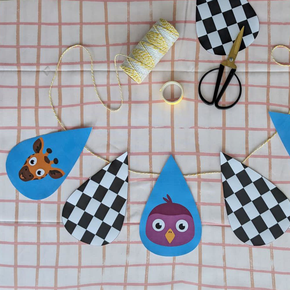 13 Zielgirlande basteln