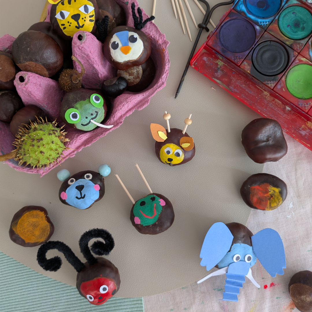 Media // Image // Blog Post // Affenzahn Herbst DIY Kastanientiere// Teaser