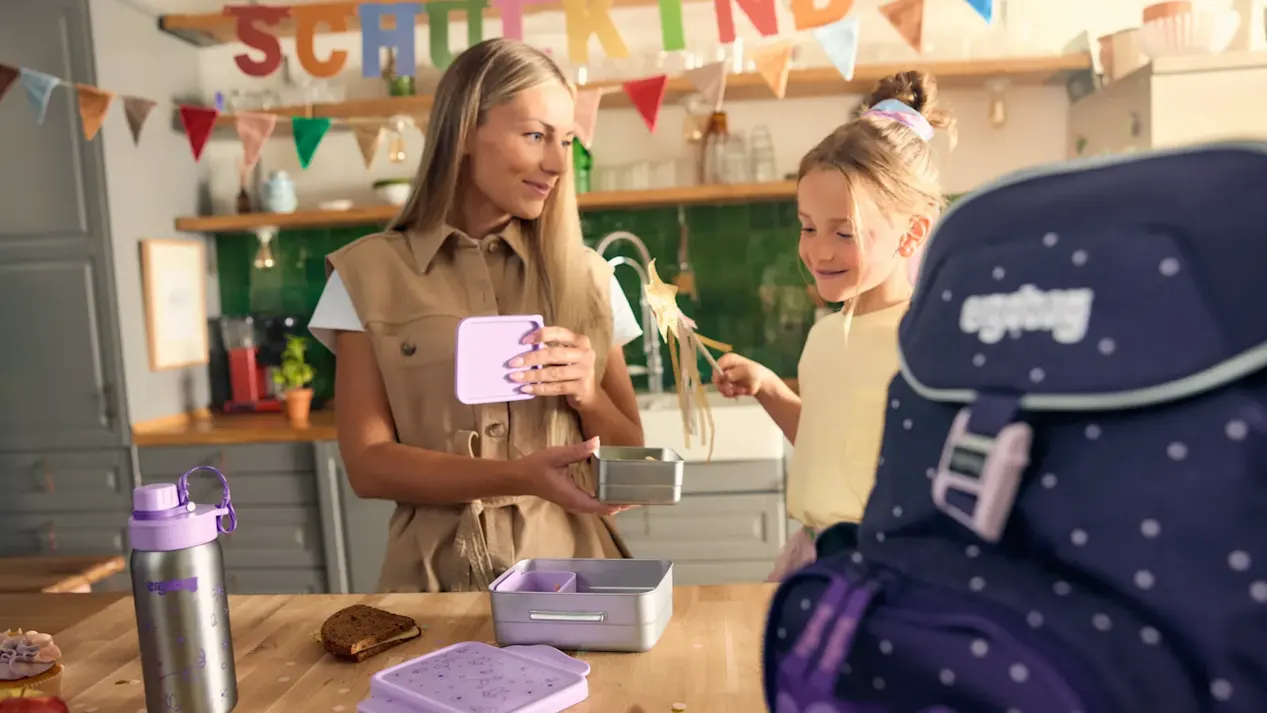 Brotdose mit Fächern für Kinder, praktisch, bunt & nachhaltig