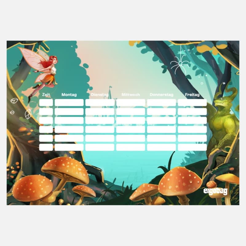 ergobag-stundenplan-maerchenwald-format-din-a4