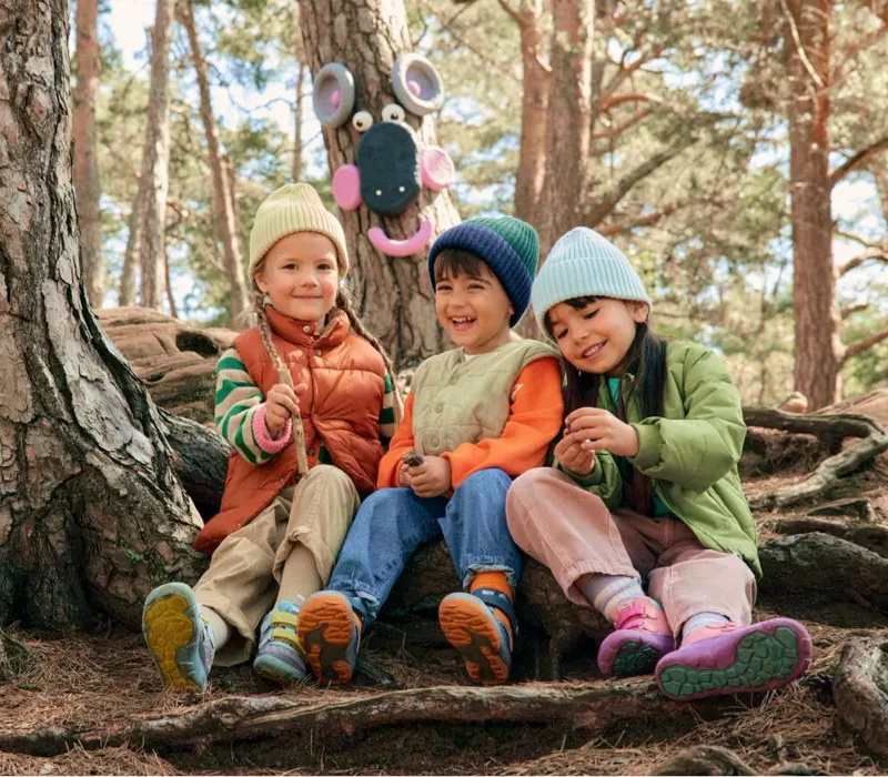 Chaussons Antidérapants Affenzahn Pour Enfants - Tissu Coton Souple, Semelle Fine - Tailles 21 à 32 - Pour Jardin D'enfants, Crèche, Maison