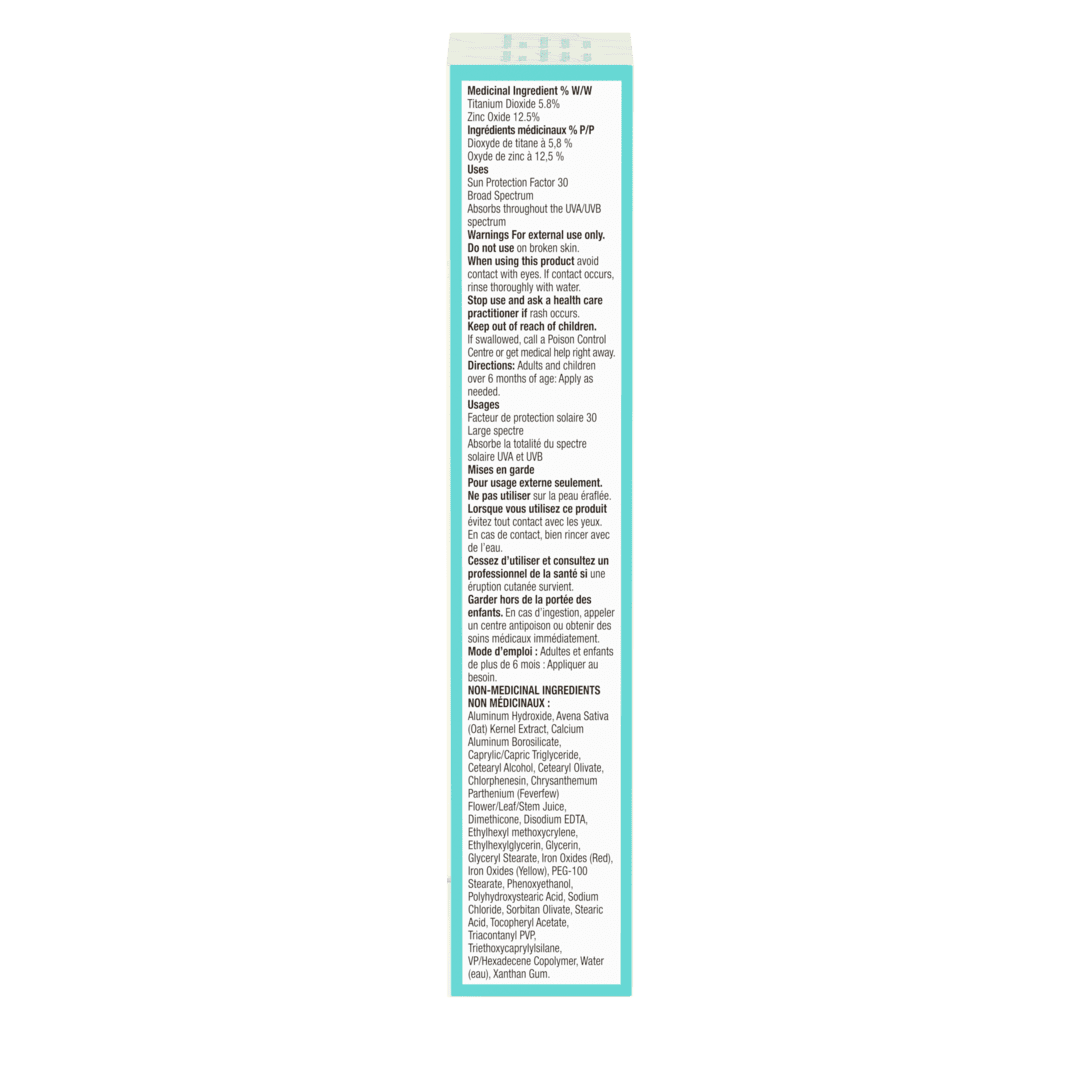 Back shot of Aveeno® Calm + Restore Daily Moisturizer with Mineral SPF 30