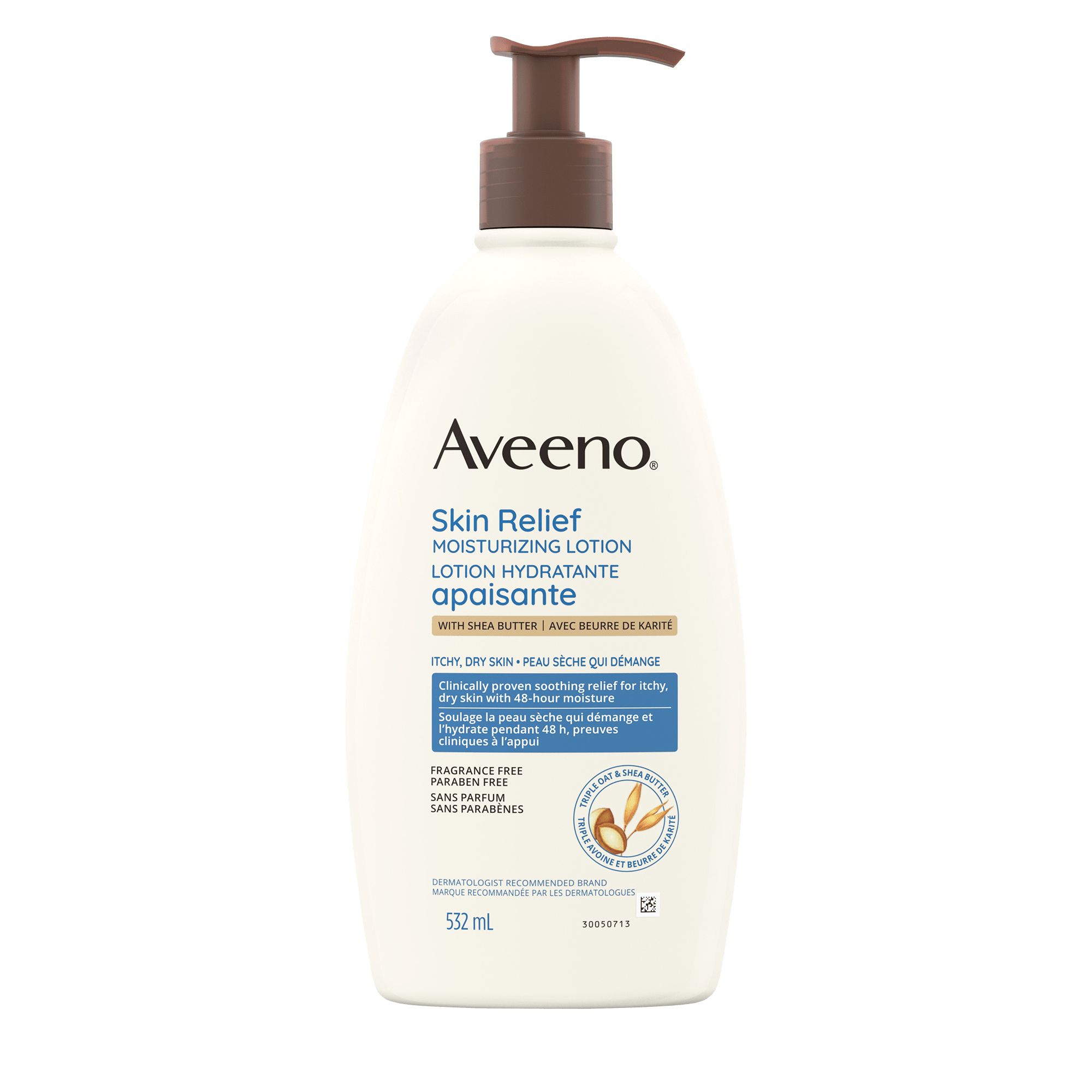 Lotion hydratante apaisante non parfumée AVEENO®, Pompe de 532 ml