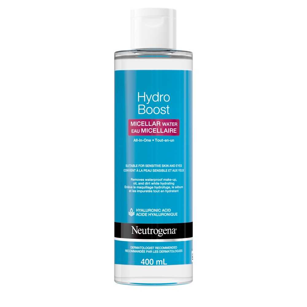 Front shot of NEUTROGENA® Hydro Boost Micellar Water, 400mL