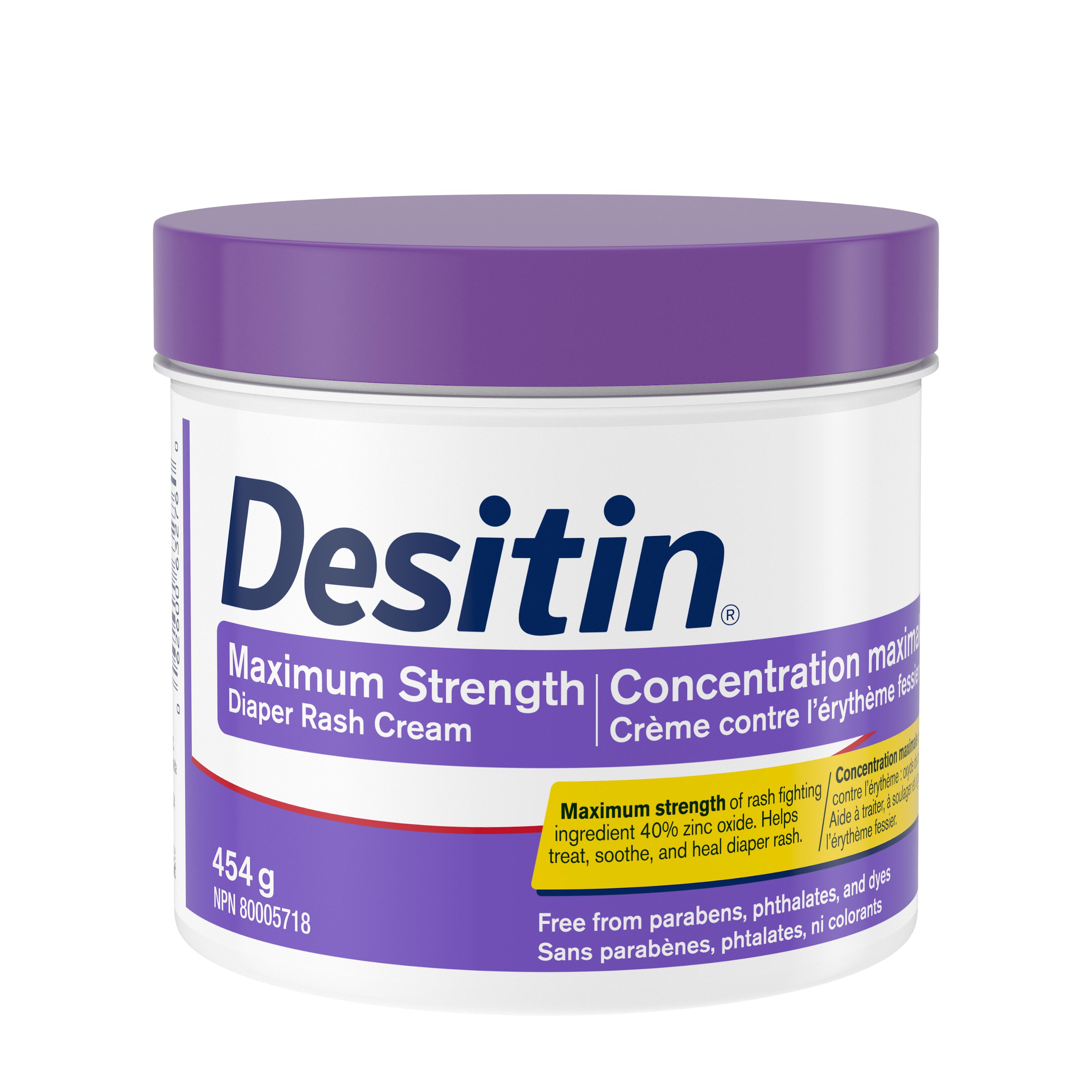 iff​ Alt Tag: Front shot of Desitin® Maximum Strength Diaper Rash Cream , 454 g jar​ ​
