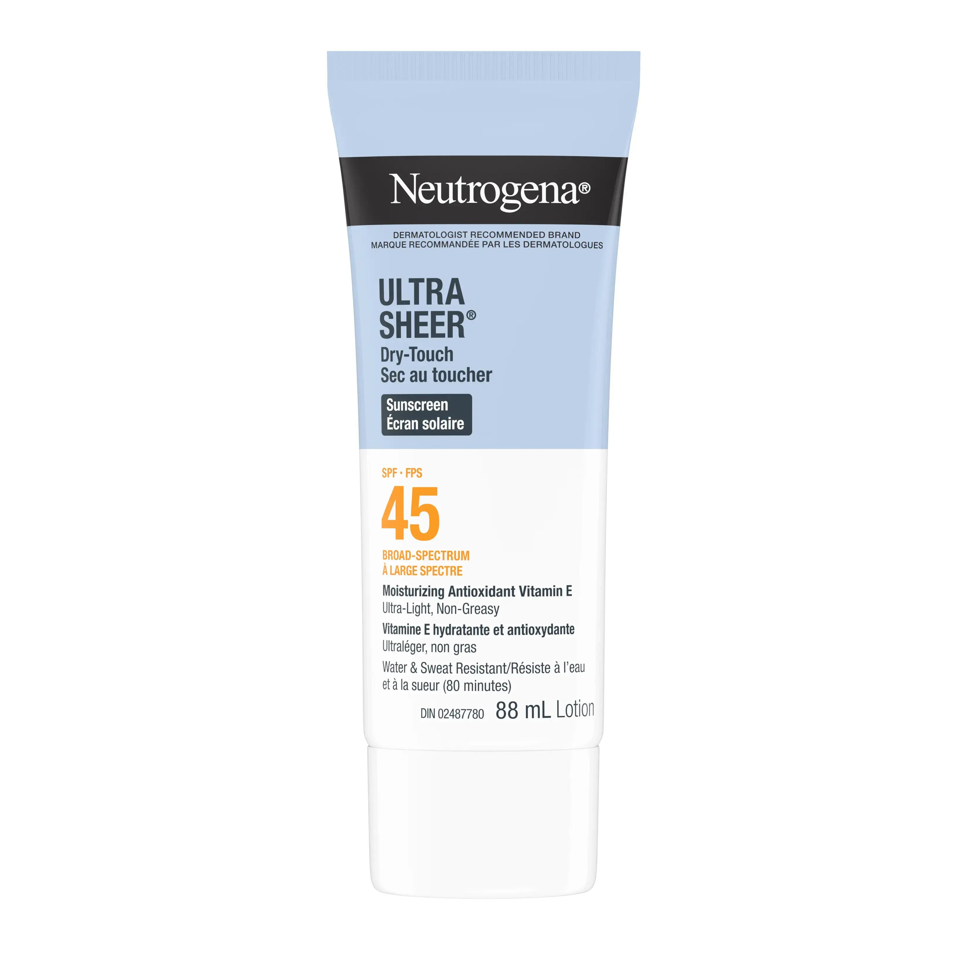 Neutrogena Ultra Sheer Dry Touch SPF 45 Sunscreen Squeeze Bottle, 88ml