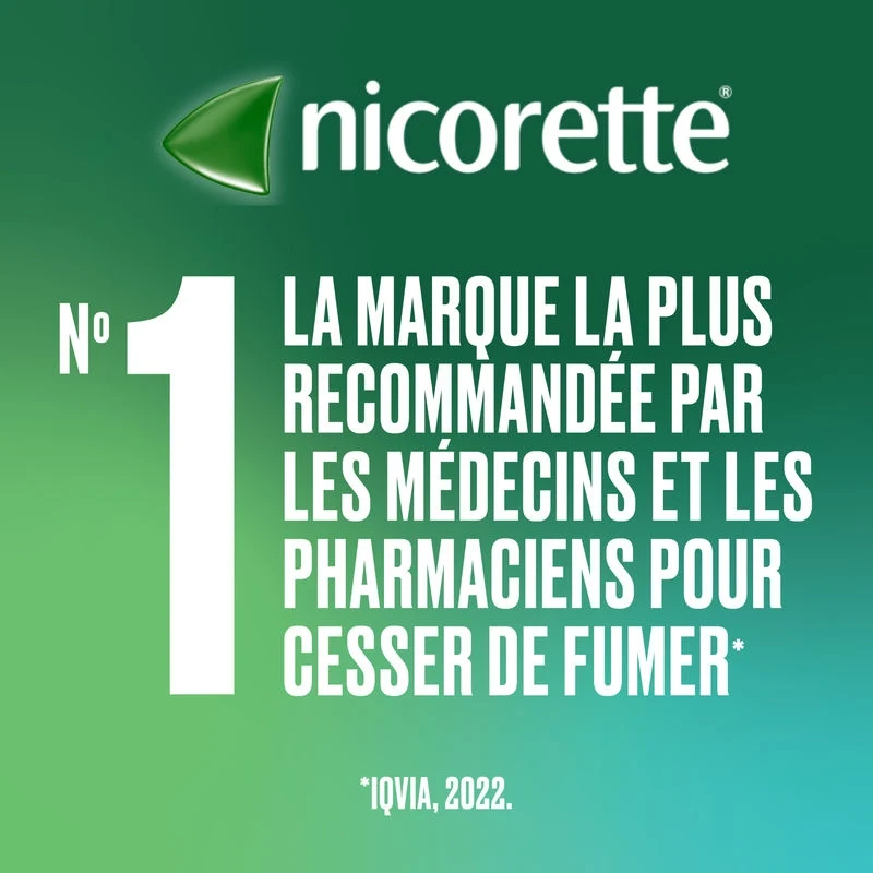 Nicorette est La Marque La Plus Recommandée par les Médecins et les Pharmaciens pour cesser de fumer