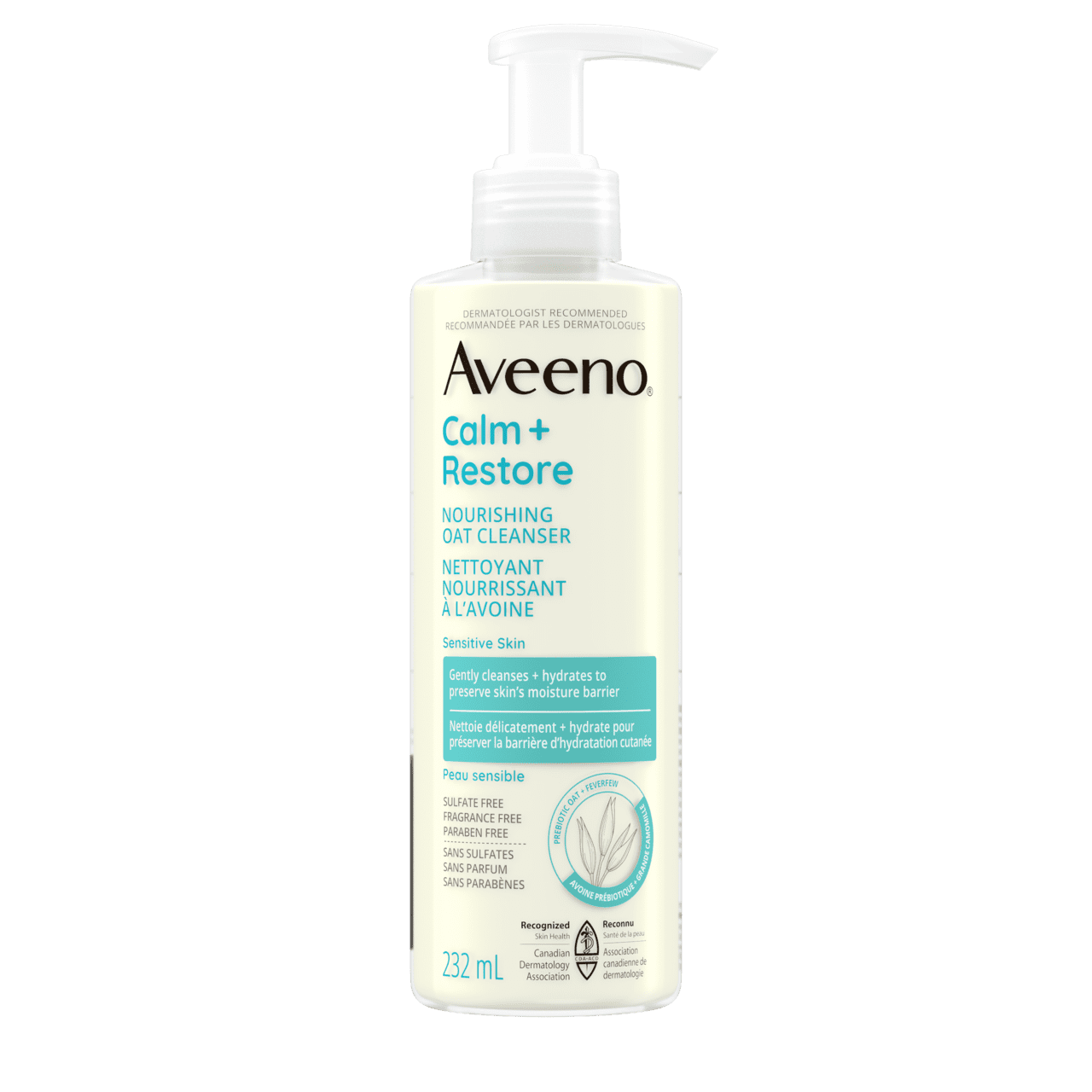 Front Shot of AVEENO® Calm + Restore Nourishing Oat Cleanser