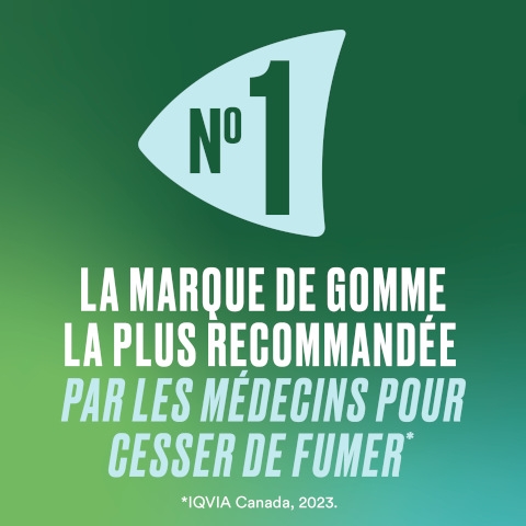 NICORETTE® est la marque de gomme la plus recomandée par les médecins pour cesser de fumer