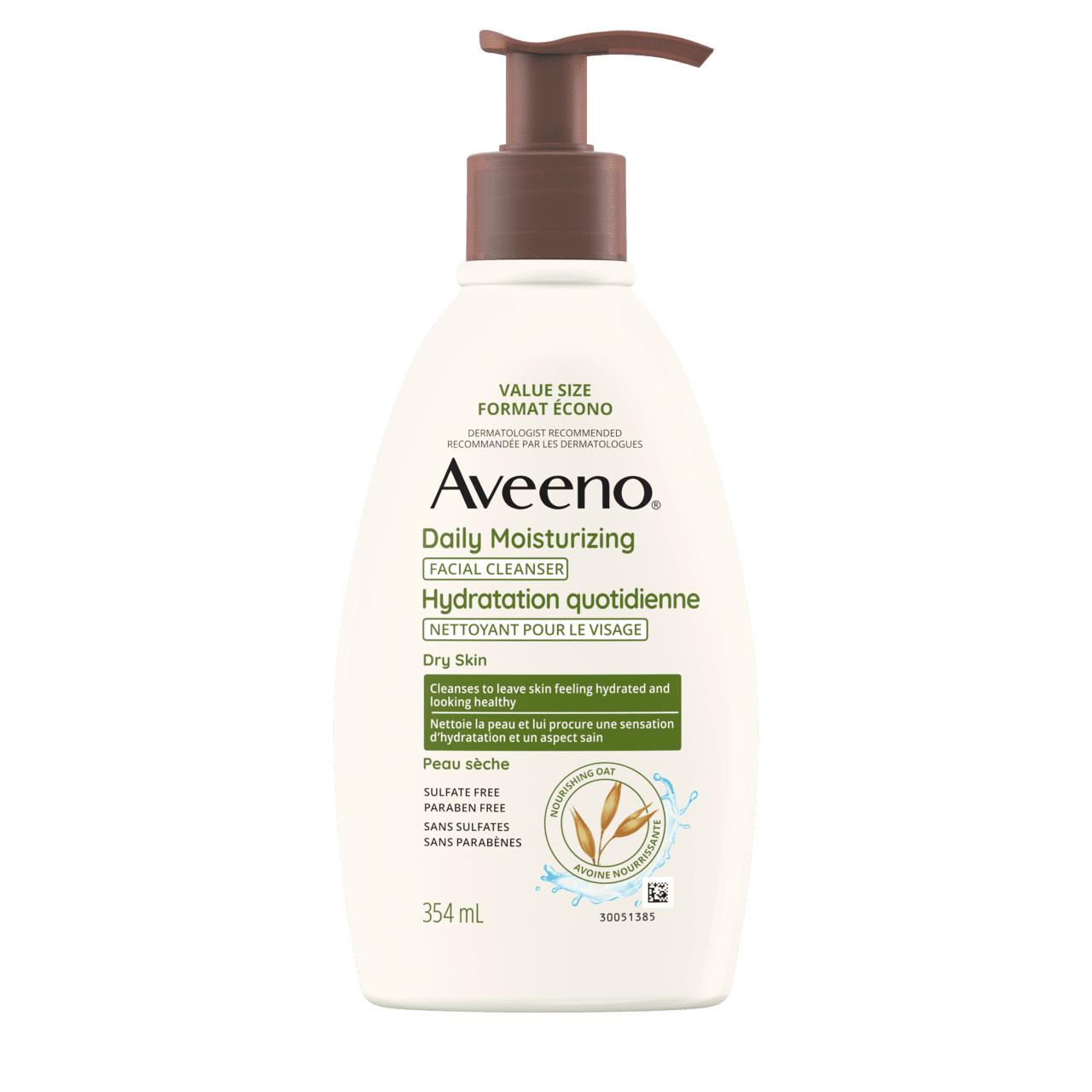 Flacon de 354 ml du nettoyant pour le visage Hydratation quotidienne AVEENO®