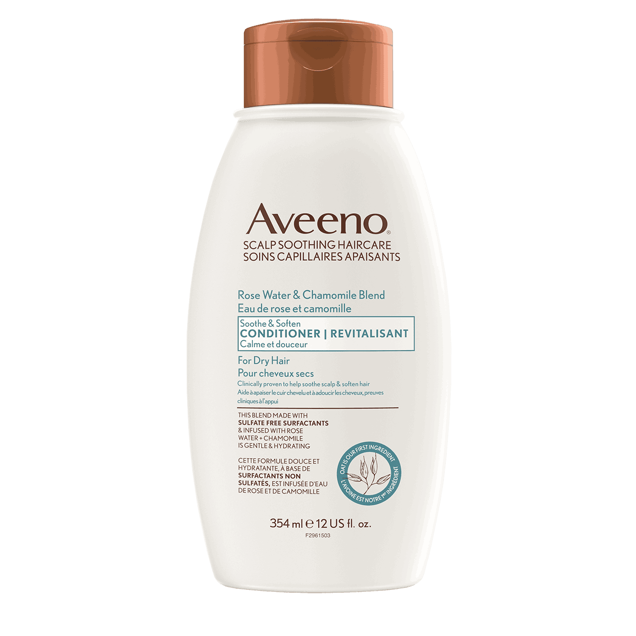 Revitalisant AVEENO® Eau de rose et camomille, Flacon de 354 ml