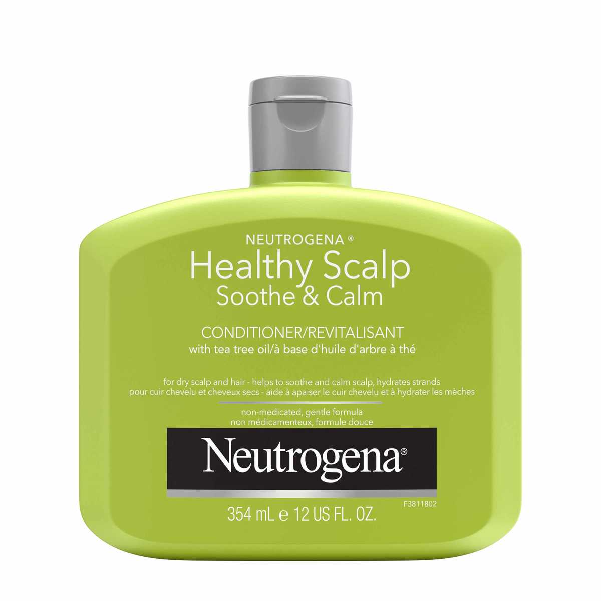 Flacon de 354 ml du revitalisant NEUTROGENA® Healthy Scalp Soothe & Calm à l’huile d’arbre à thé