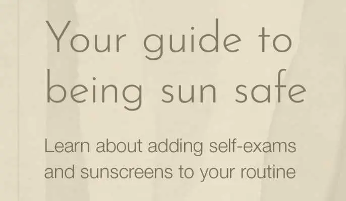 Image of sun protection brochure 
