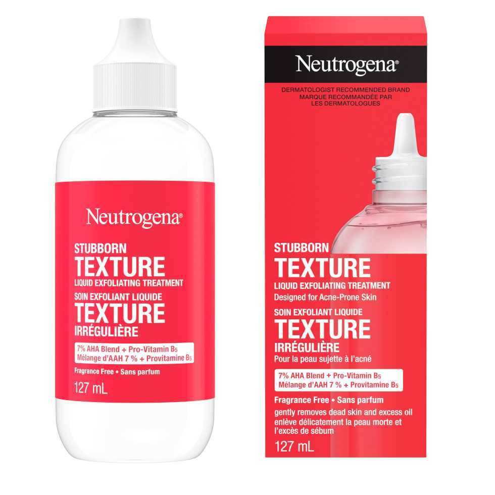 Flacon de 127 ml du soin exfoliant liquide Texture irrégulière NEUTROGENA® 