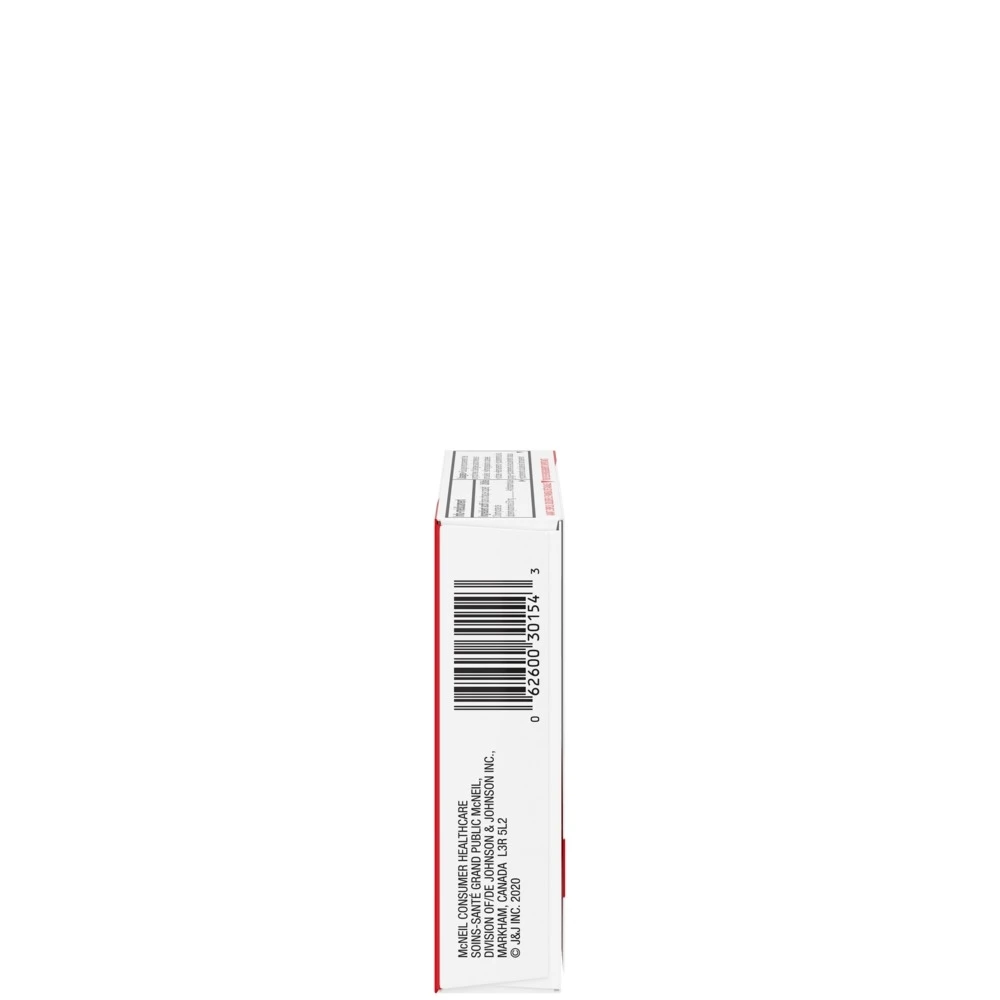 Panneau latéral de la boîte de caplets BENADRYL® Extra fort Allergies