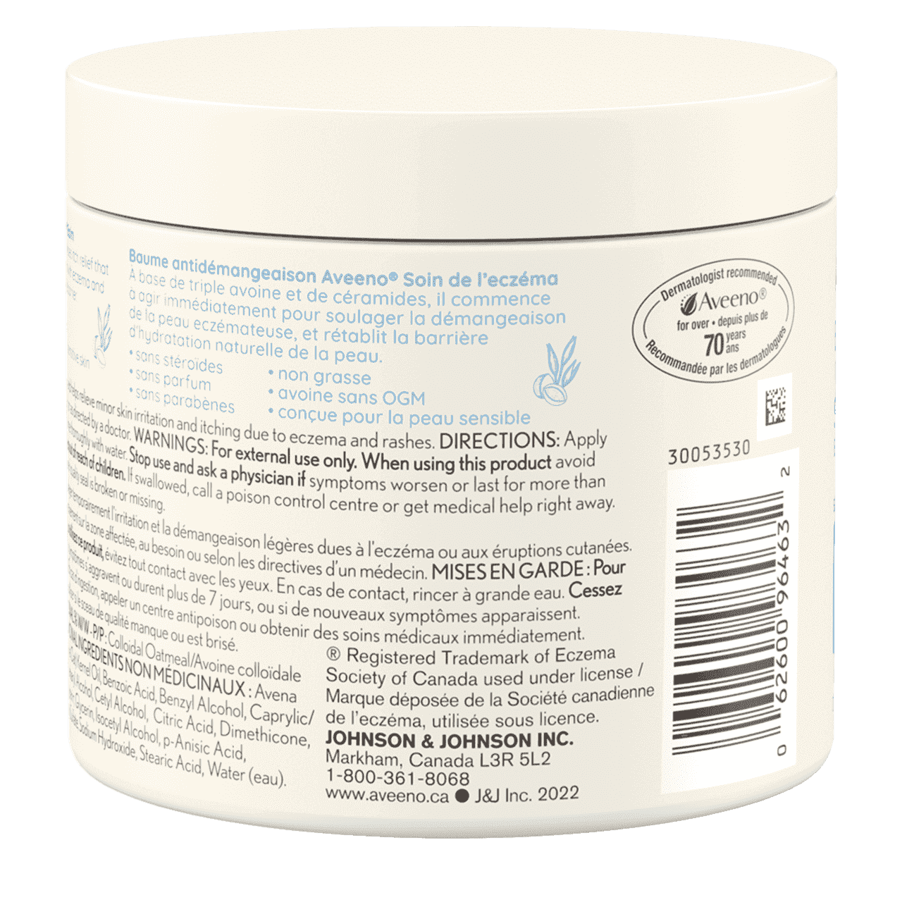 Back Shot of AVEENO® Eczema Care Itch Relief Balm 
