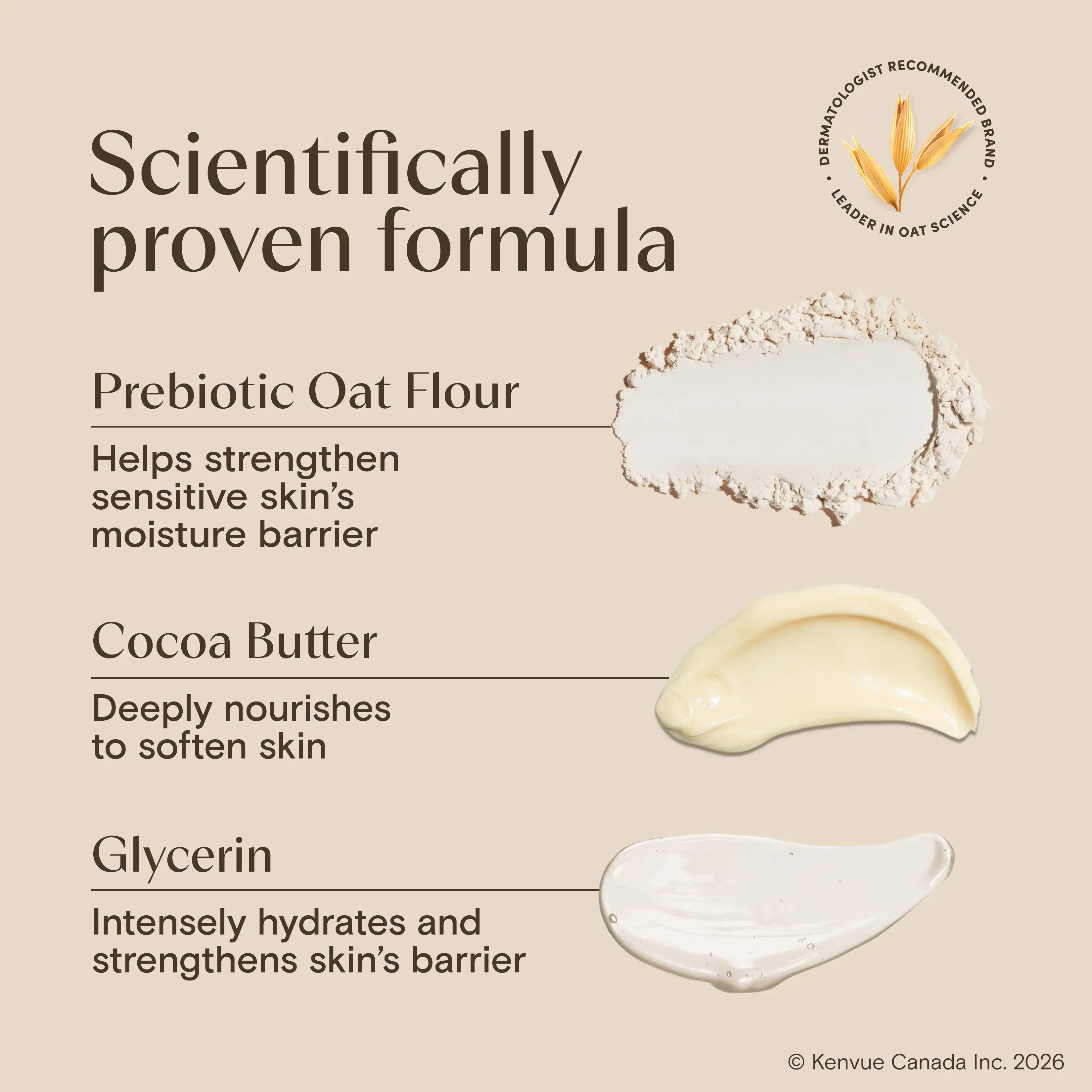 AVEENO Daily Moisturizing™ Body Wash Cocoa Butter Vanilla Scent