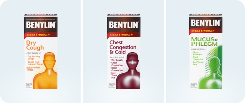 A group of Benylin products