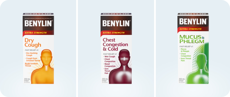 A group of Benylin products