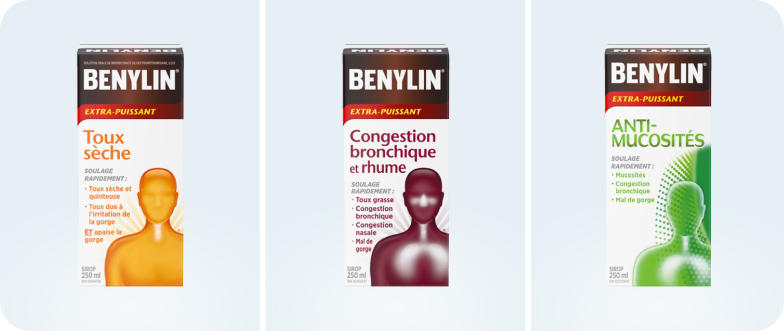 Un groupe de produits Benylin