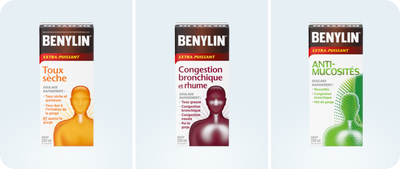 Un groupe de produits Benylin