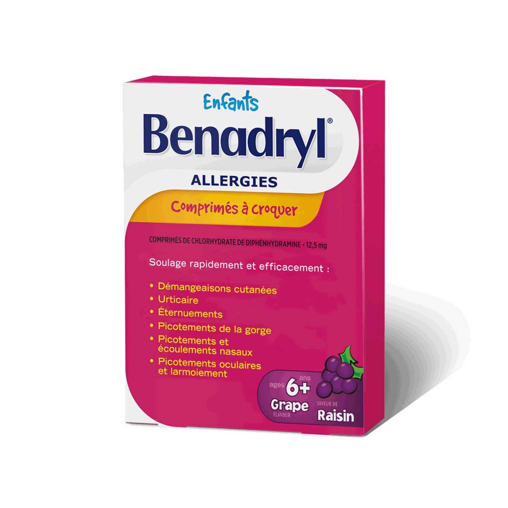 Comprimés à croquer BENADRYL® pour enfants